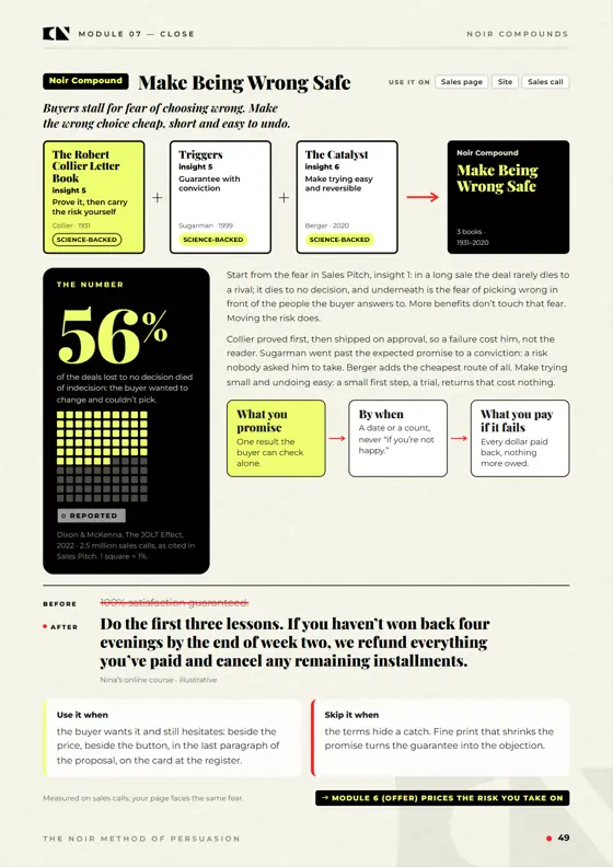 Module 7 · Close: Make Being Wrong Safe